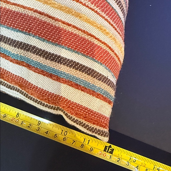 Striped Multicolor bohemian style lumbar Decorative Pillow - Picture 7 of 7